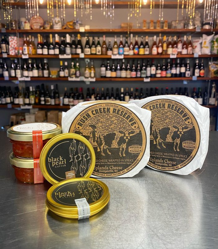 Cheese rounds at Cheese Cave, a place to eat drink and shop in Claremont